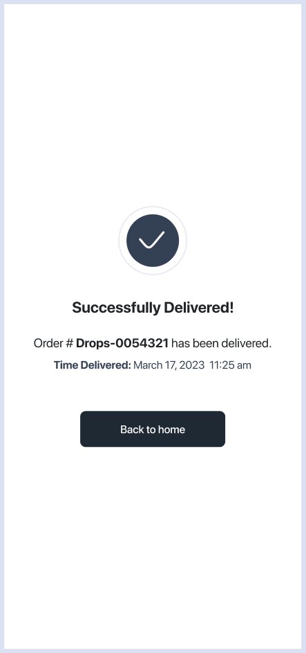 Delivered — the loop closed.